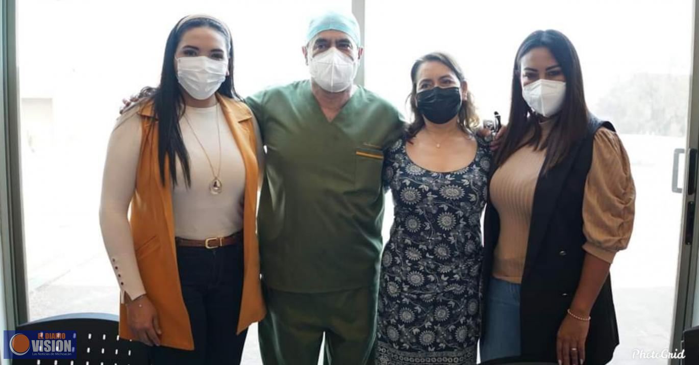 Mónica Valdez, se suma a las Jornadas de Cirugías Pediátricas en Tangancicuaro