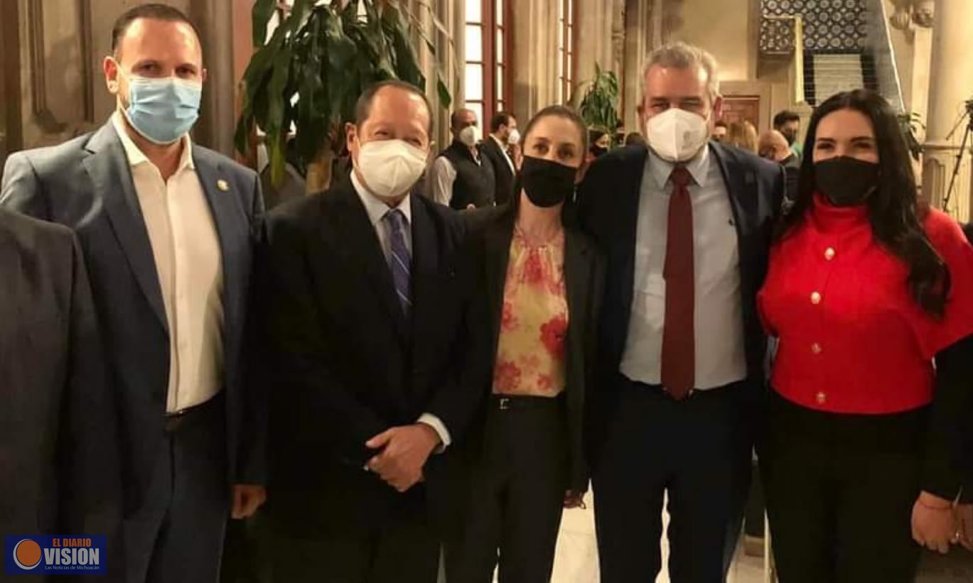 Mauricio Prieto, asistió a la firma del Convenio entre los Gobiernos de CDMX y Michoacán