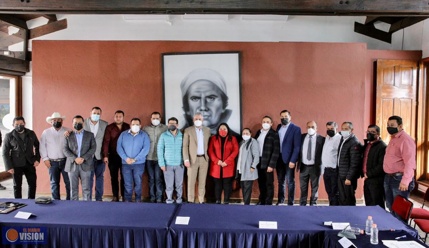 Atiende Gobierno de Michoacán temas de seguridad con alcaldes