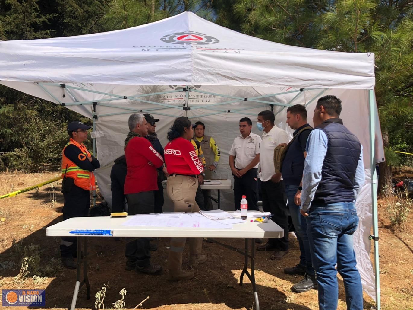 Intensifican búsqueda de persona desaparecida en el Cerro del Tzirate