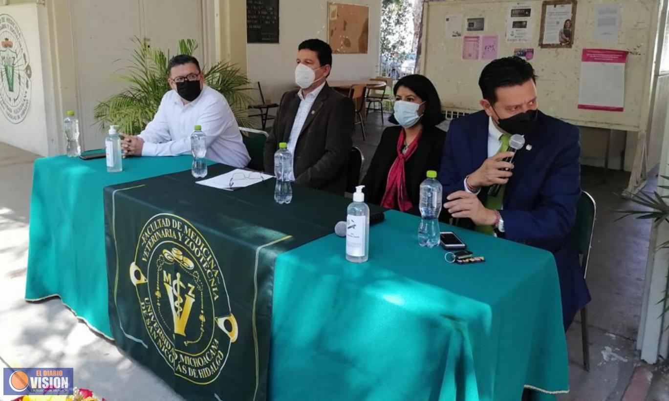 UMSNH realiza relevos institucionales en Veterinaria y el INCI