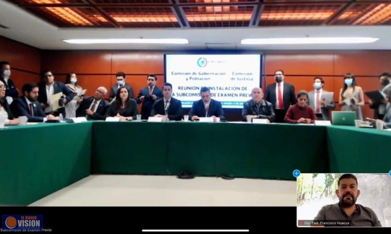 Paco Huacus, participó en la instalación de la Subcomisión de Examen Previo