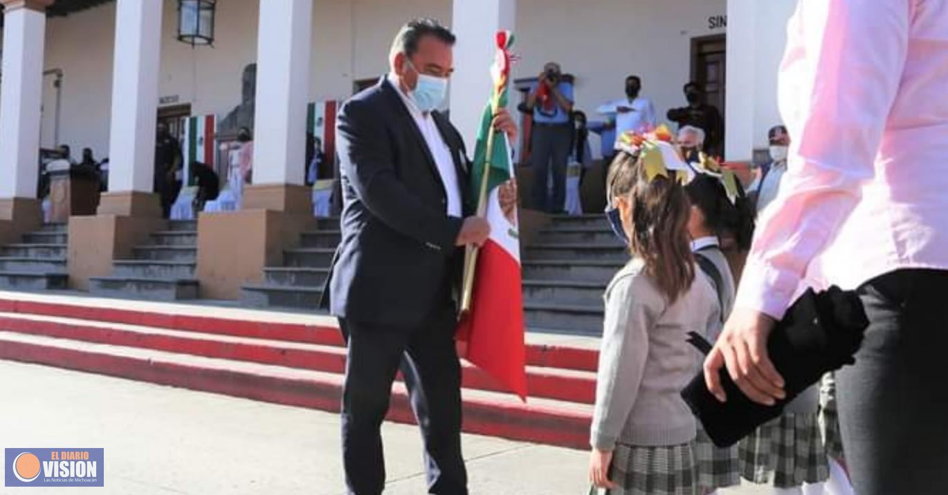 En Maravatio, Conmemoran Aniversario del Benito Juárez
