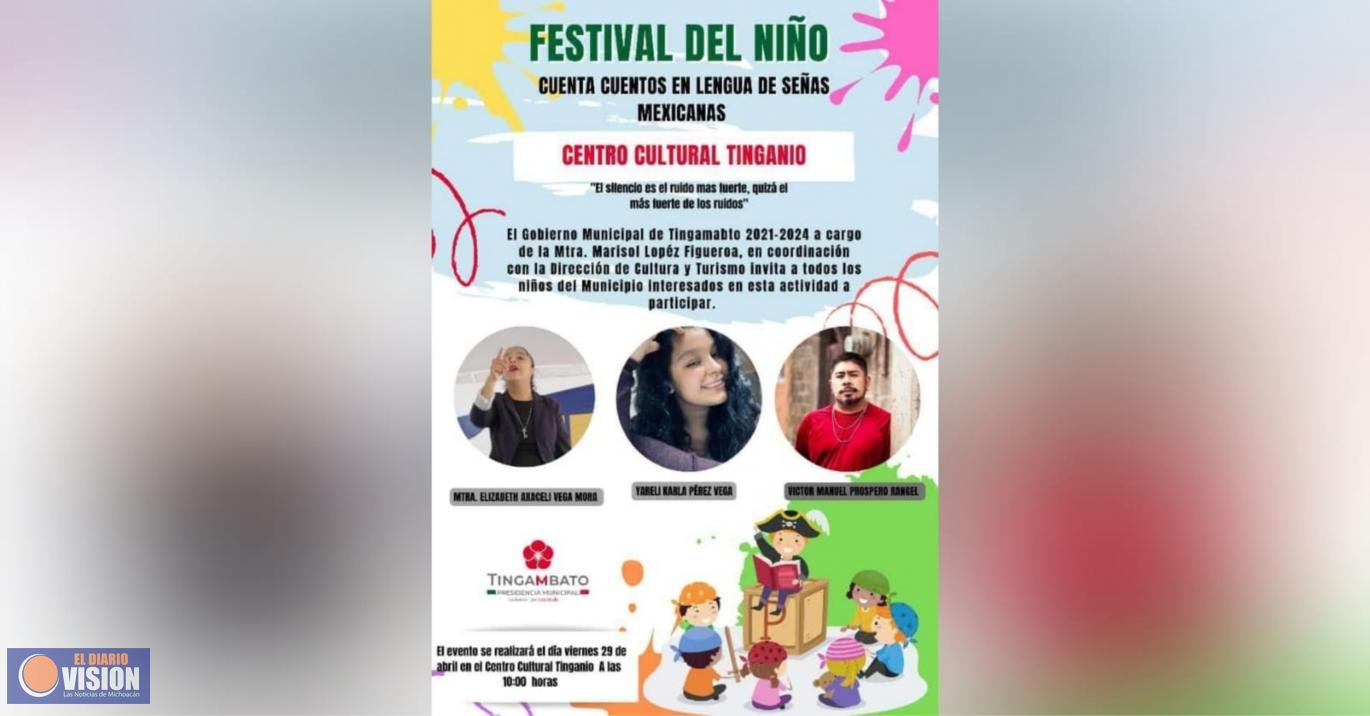 Gobierno de Tingambato invita a participar de las festividades por el día del niño 