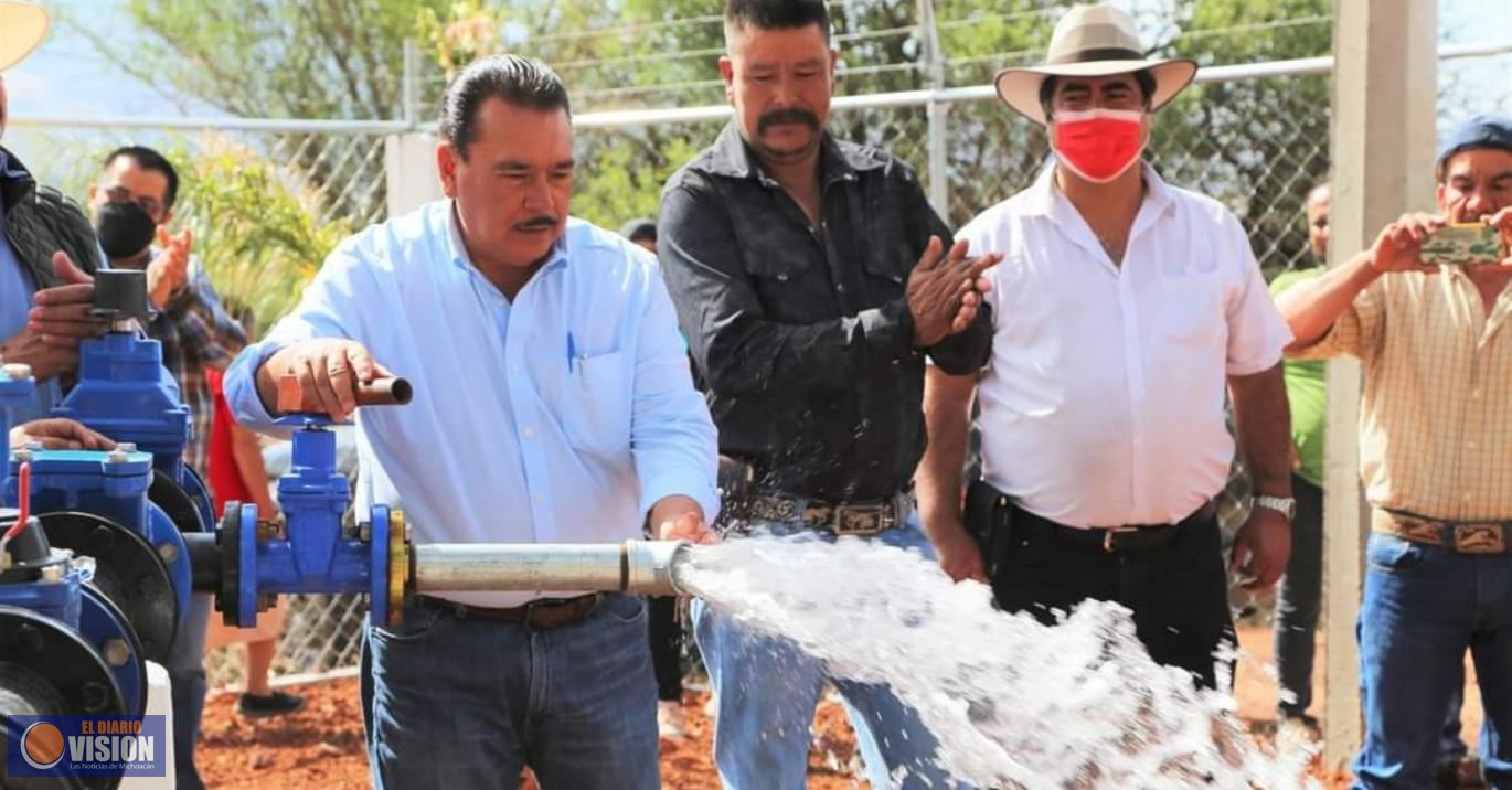 Ayuntamiento de Maravatío favorece a comunidad de Cebadillas con nuevo pozo de agua potable