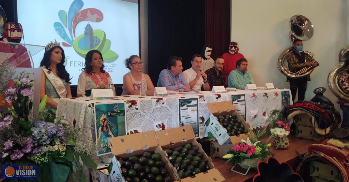 Invita Tancítaro a su 9.ª Feria del Aguacate 