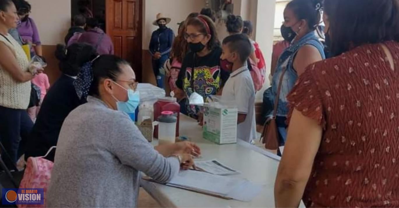 Ayuntamiento de Maravatío, instala módulo de vacunación en la presidencia municipal 
