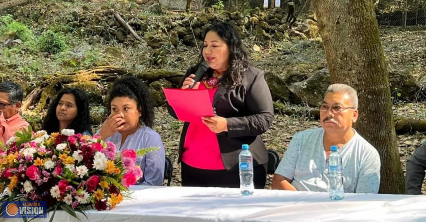 Salvaguardar las reservas ecológicas de Tingambato, compromiso de Marisol López Figueroa 