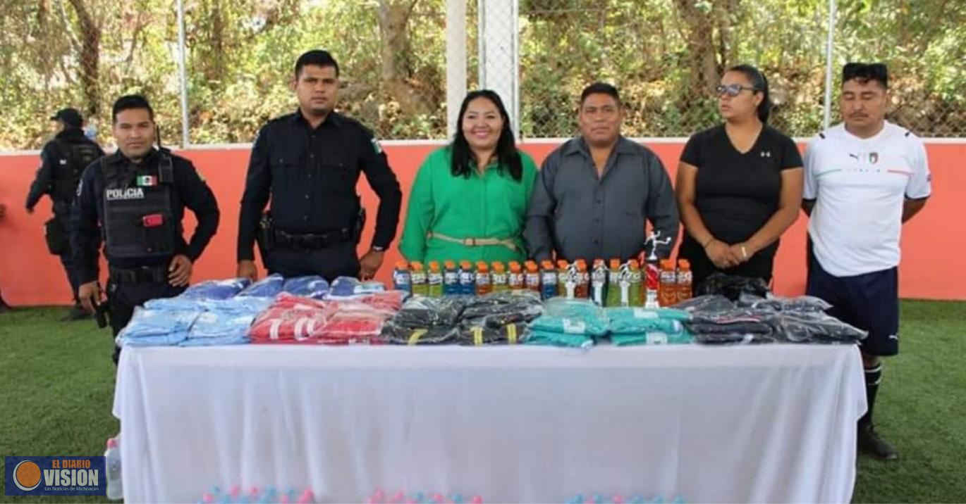 Marisol López Figueroa, gran impulsora del deporte en Tingambato 