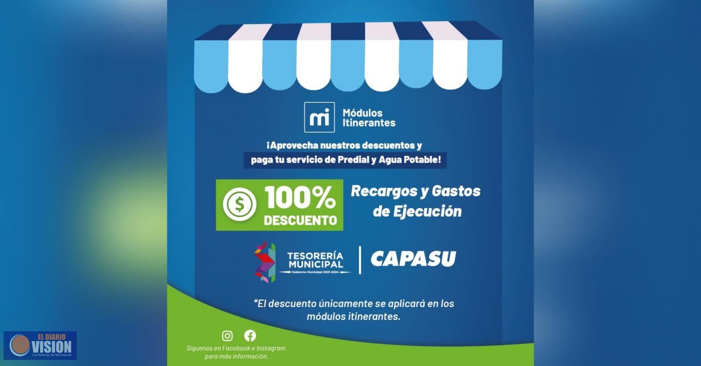 Gobierno municipal ofrece descuentos en recargos y gastos de ejecución