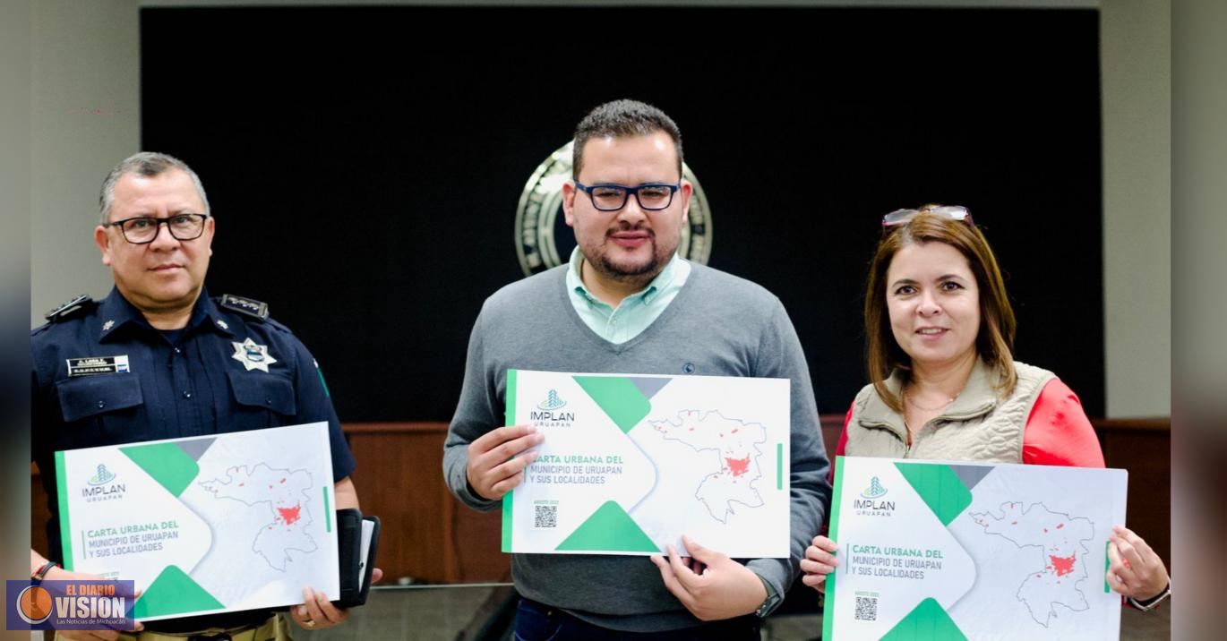 Implan presenta Carta Urbana del Municipio de Uruapan y sus Localidades
