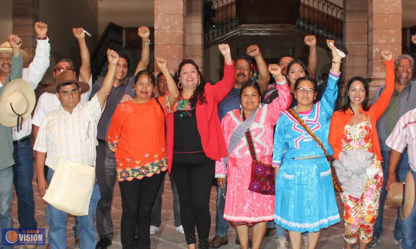De la mano de comunidades indígenas, reconstruiremos legislación sobre presupuesto directo