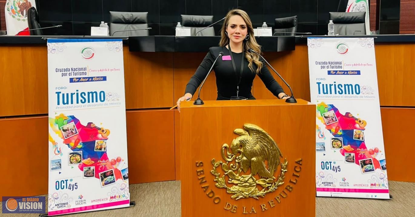 Asiste al Senado de la República Samanta Flores Para Arranque de La Cruzada Nacional por el Turismo