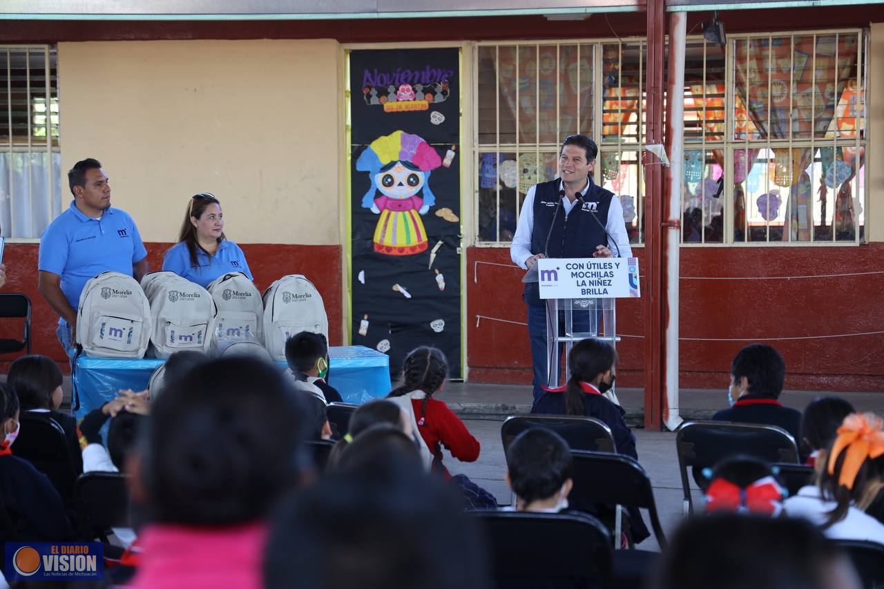 Alfonso Martínez fortalece la educación de la niñez moreliana