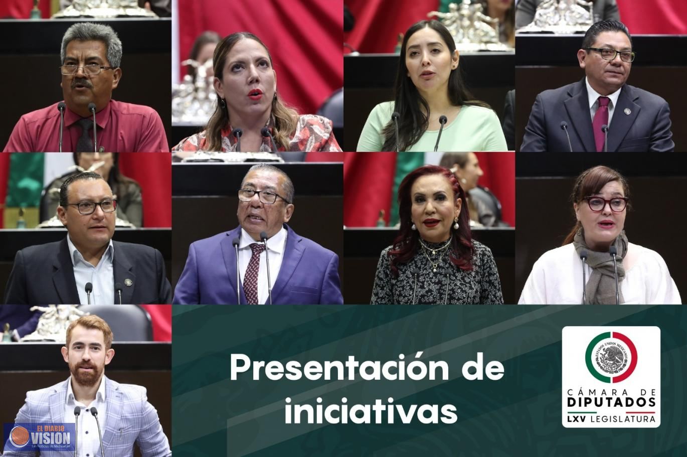 Presentan iniciativas para reformar y adicionar la Constitución Política y leyes federales