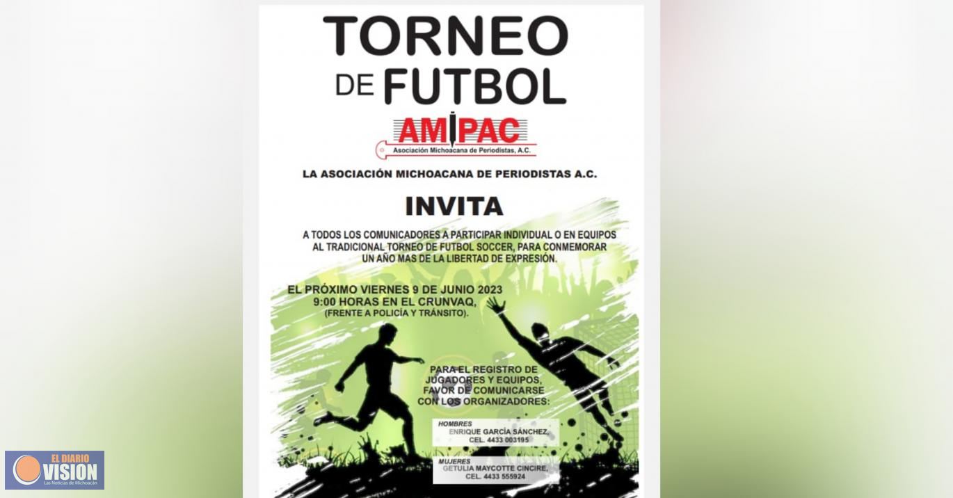 AMIPAC invita a su tradicional Torneo de Futbol