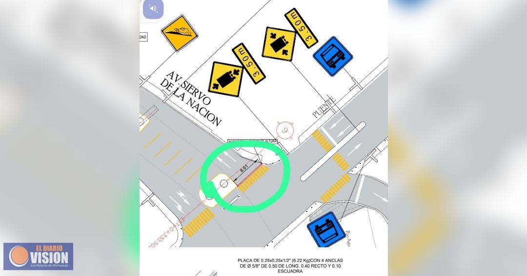 Emite ayuntamiento de Morelia aviso vial por trabajos en puente Siervo de la Nación