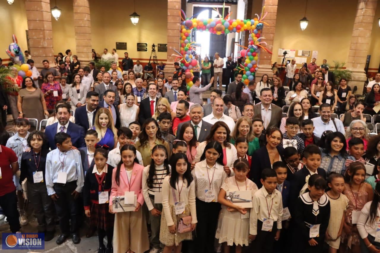 Con Parlamento Infantil Incluyente 2025, Congreso escucha y atiende necesidades de niños michoacanos