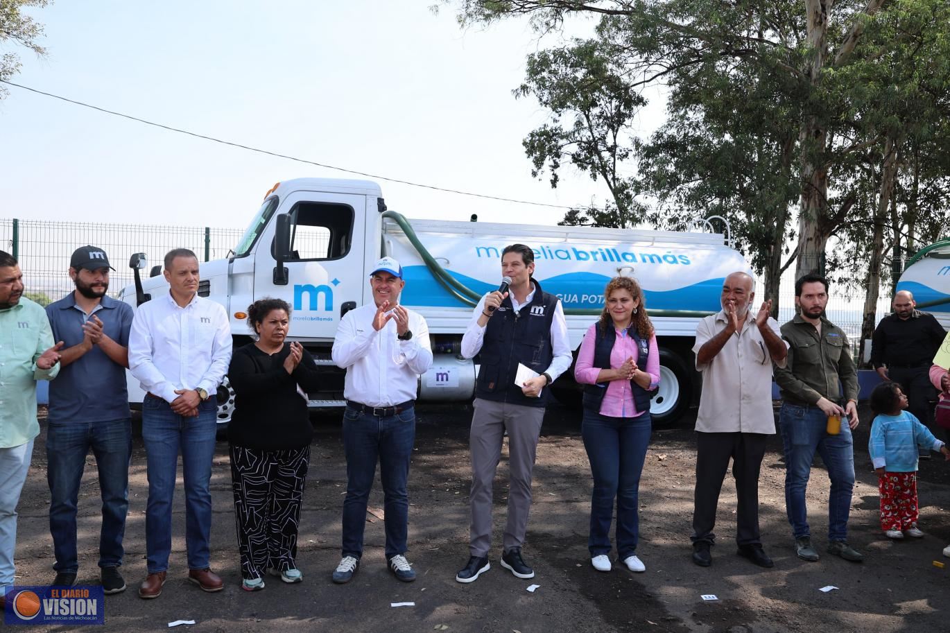 Alfonso Martínez arranca programa de suministro de agua en pipas