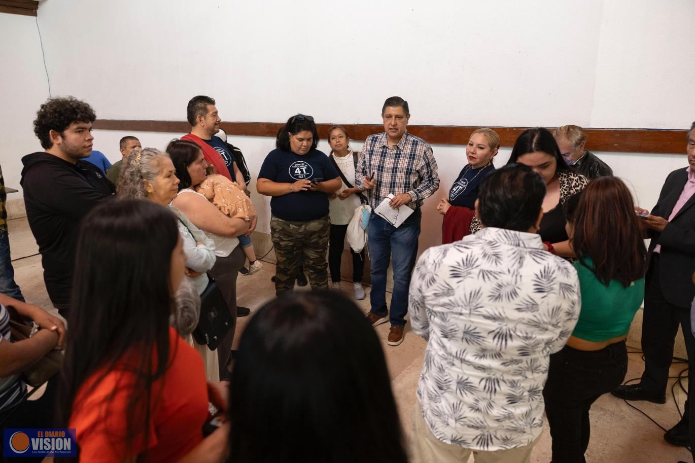 Impulsa Morón construcción de Comités Seccionales en Defensa de la Transformación en Michoacán