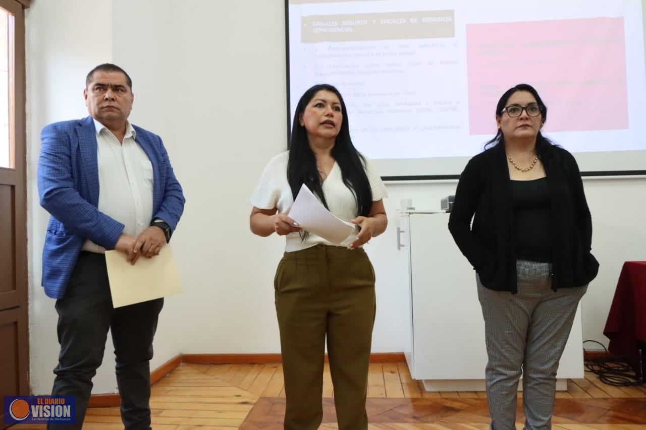Busca Congreso del Estado generar una cultura de cero tolerancia al hostigamiento y acoso sexual