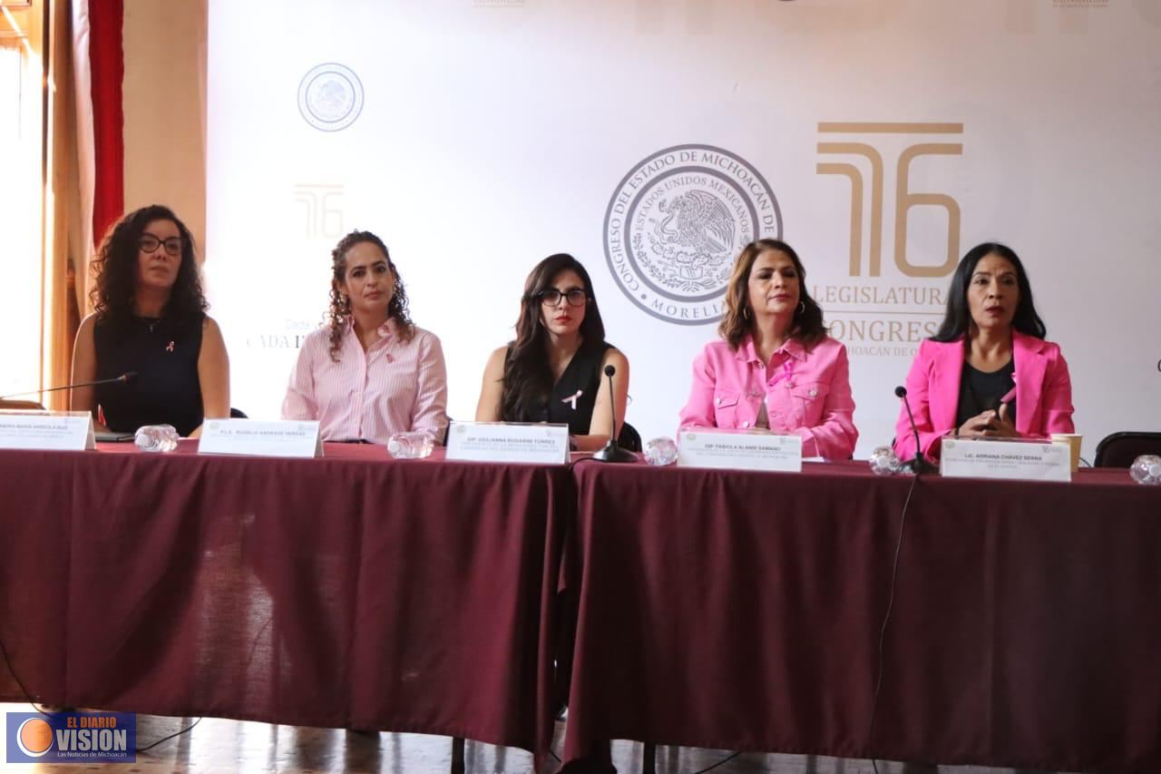 Se suma Congreso a jornadas de lucha contra cáncer de mama; realizan curso-taller de autoexploración