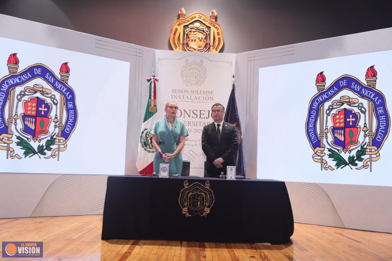 A escribir el presente y el futuro de la UMSNH, convoca Yarabí Ávila al nuevo Consejo Universitario 