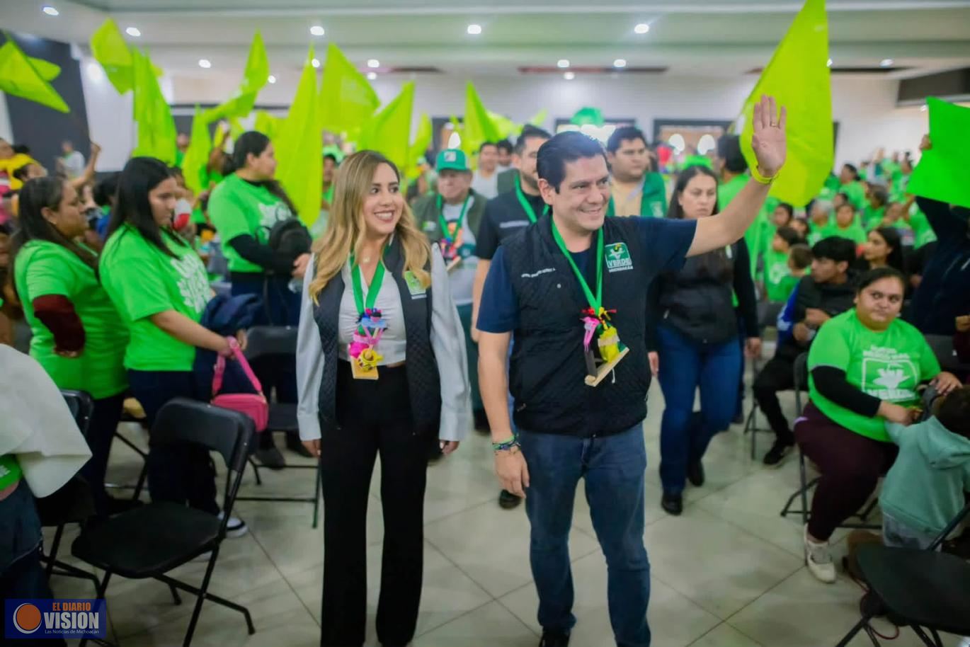 ¡Ya llegaron los del Verde! El PVEM demuestra fuerza y unidad en Salvador Escalante 