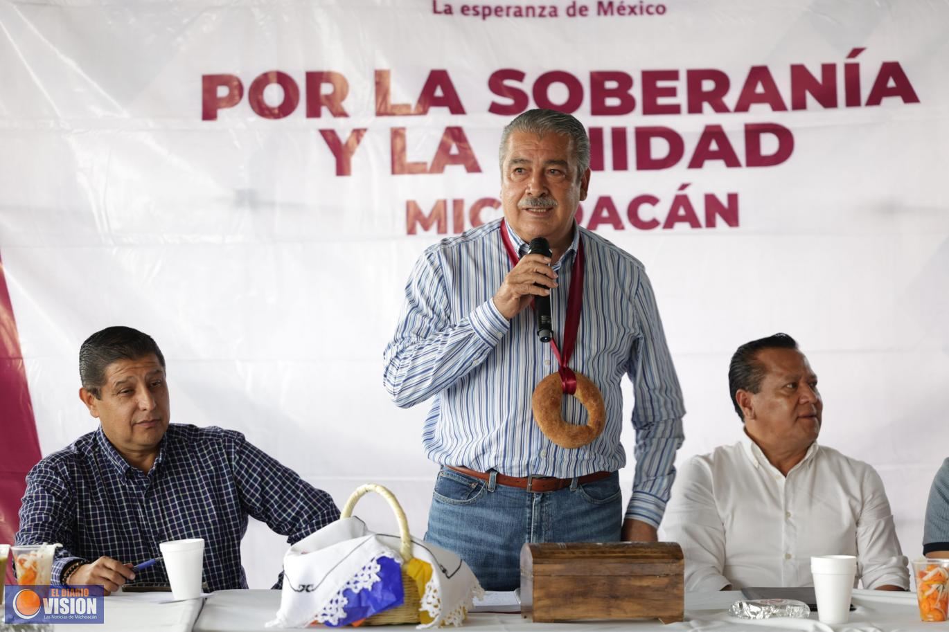 La unidad del pueblo es el baluarte para consolidar la transformación de Michoacán: Raúl Morón