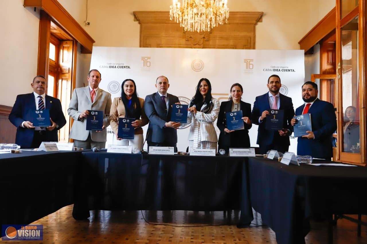 Recibe Congreso del Estado Primer Informe de Fiscalía Anticorrupción
