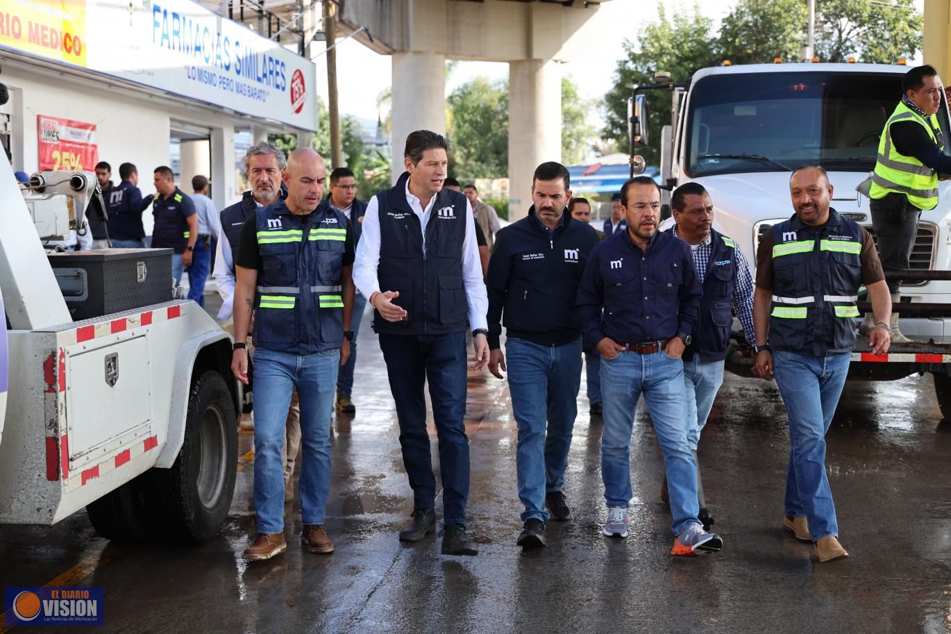 Continúan labores de limpieza y apoyo en colonias afectadas por lluvias