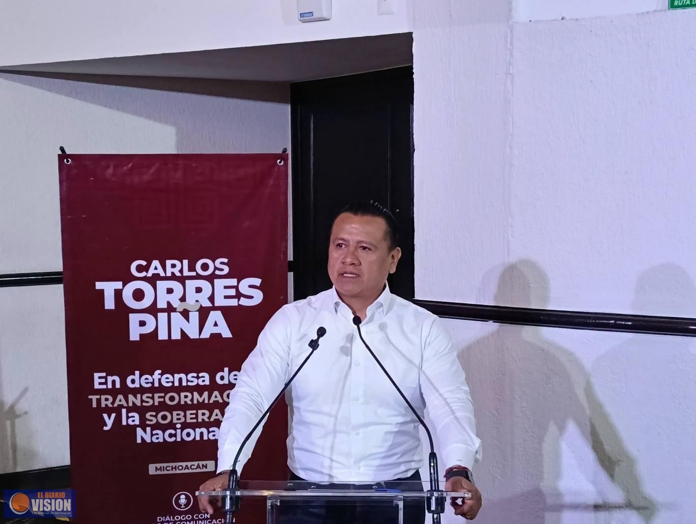 Torres Piña: con honestidad venimos del pueblo y Morena hoy lo representa