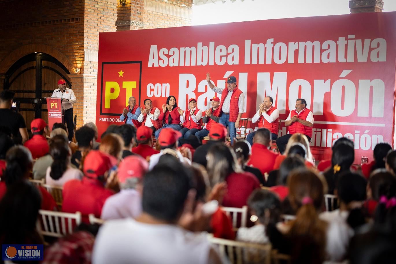 El respaldo del PT, posiciona a Morón como el articulador de la Transformación 