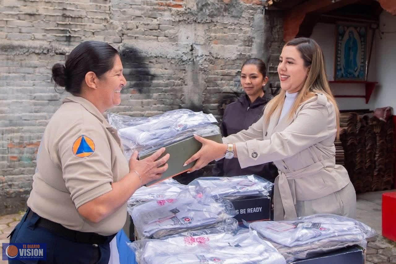 Dayana Pérez Mendoza fortalece a Protección Civil