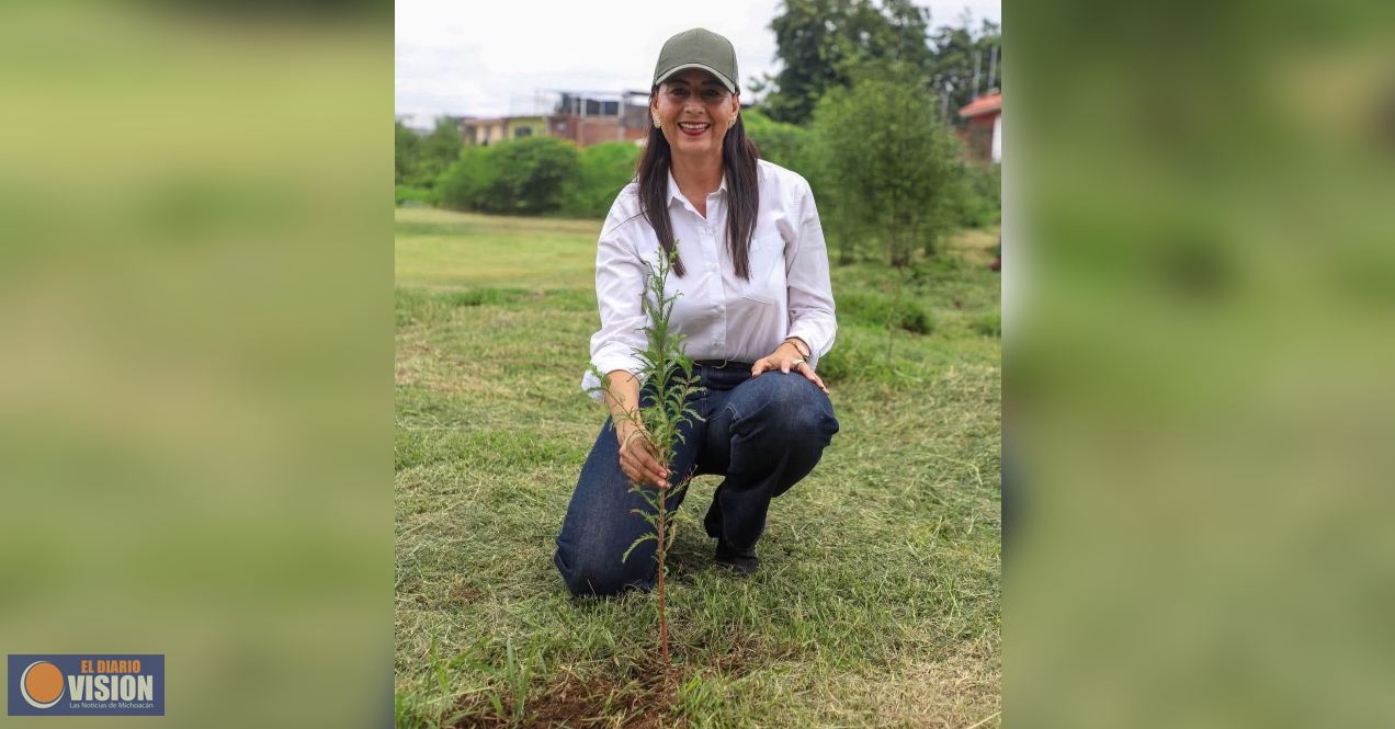 Reforestar Michoacán, es sembrar vida y futuro: Gaby Molina