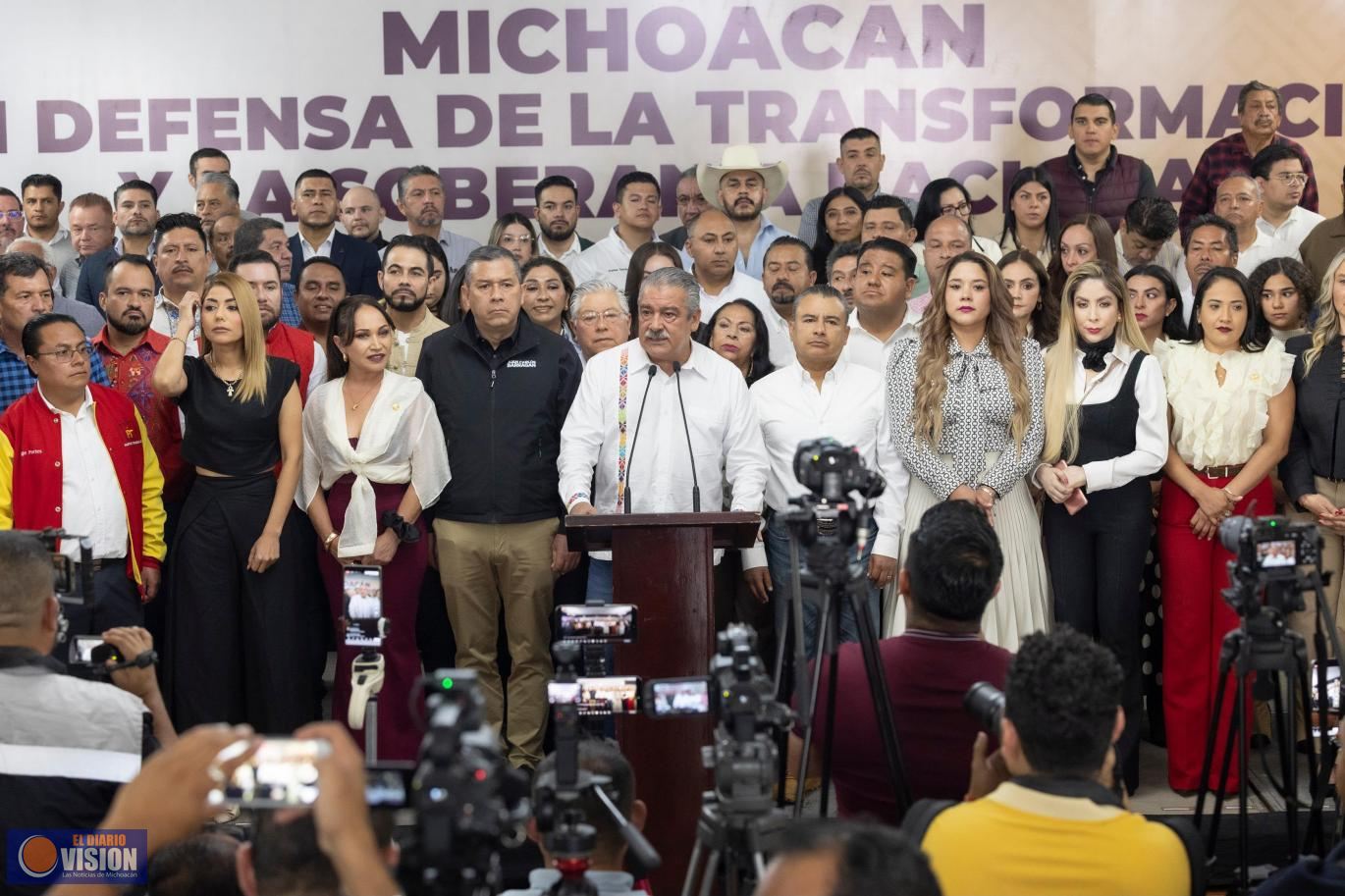 Da Morón muestra de poder; destaca haber fortalecido a la 4T en Michoacán