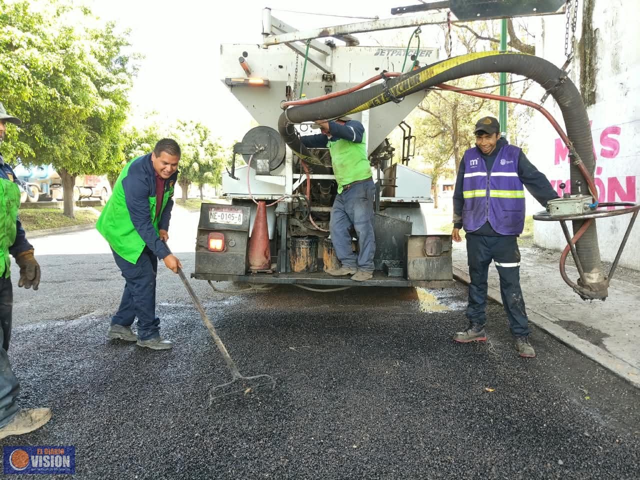 Gobierno de Morelia da mantenimiento al Periférico en zona de Terminal de Autobuses