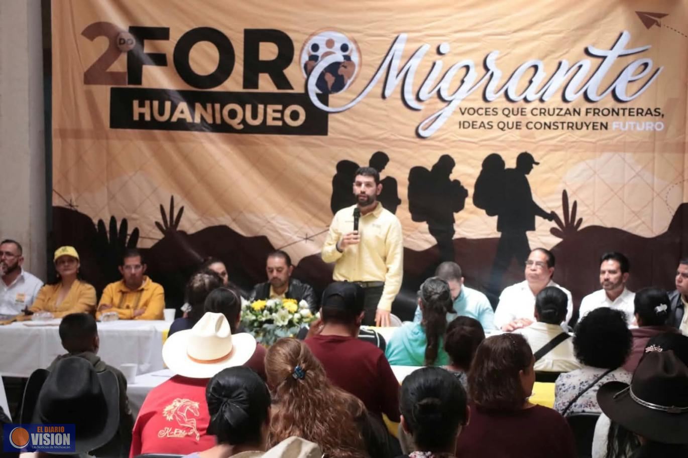 Todo un éxito, Segundo Foro Migrante, Huaniqueo , Michoacan Binacional