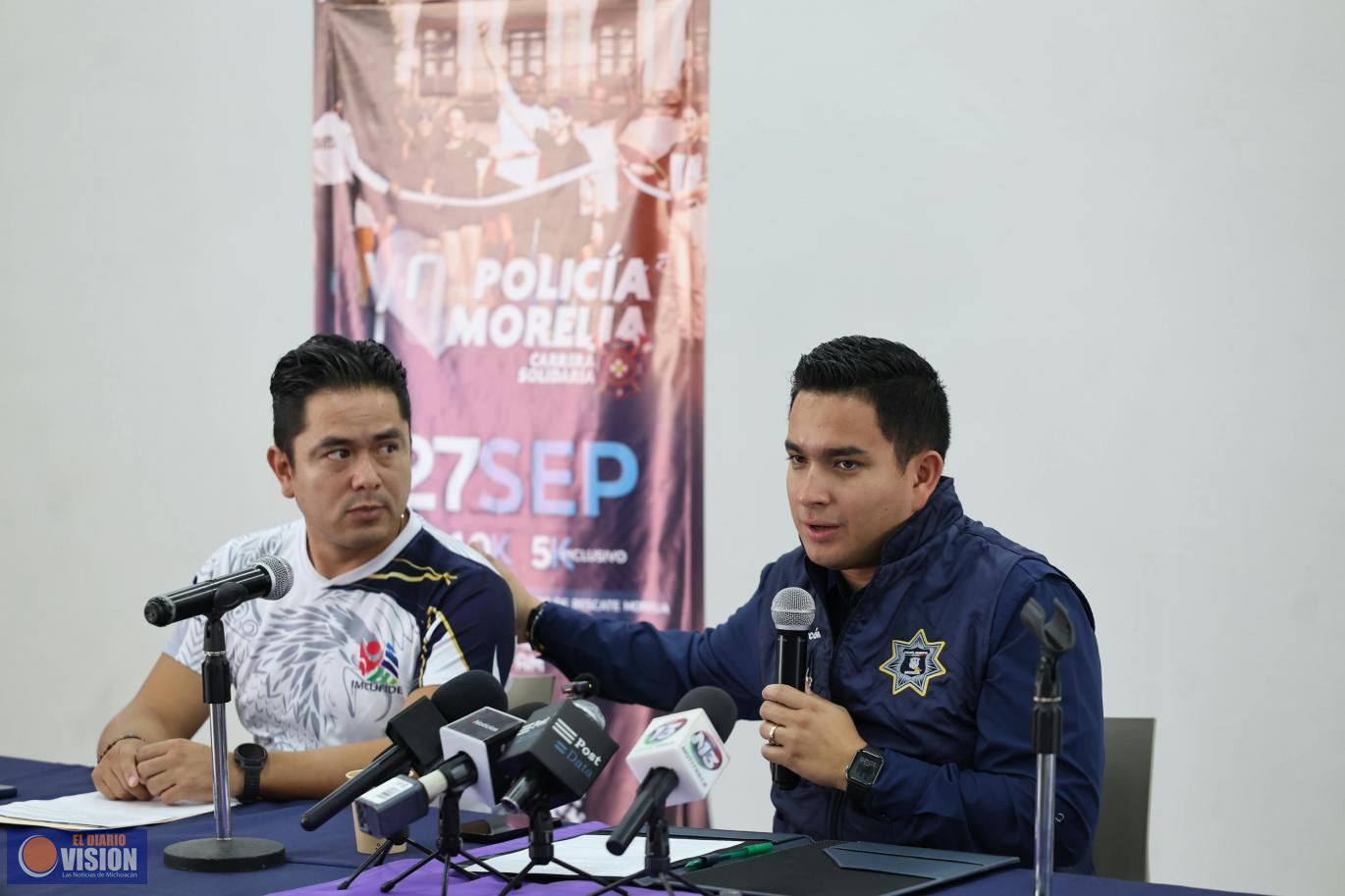 Carrera Atlética “Yo con Policía Morelia”, una justa solidaria