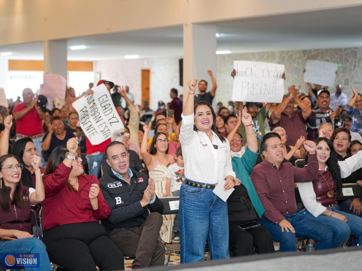 Junto al pueblo organizado, vamos a consolidar la transformación en Michoacán: Gladyz Butanda