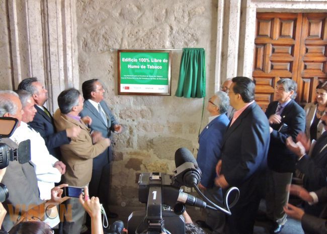 Declaran a Palacio Municipal de Morelia Edificio 100 por ciento Libre de humo.