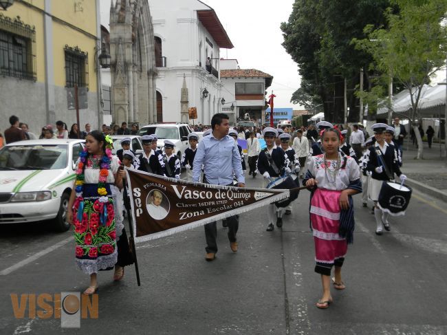 La Escuela Vasco de Quiroga presente en acto luctuoso del Primer Obispo de Michoacán