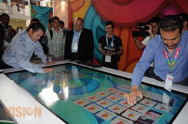 Alta tecnología en el Pabellón Michoacano del Tianguis Turístico de México 2013