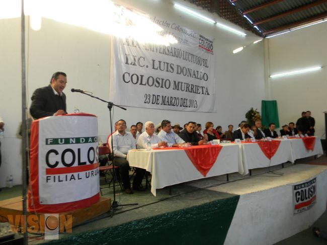 Conmemora la Fundación Colosio A.C. el XIX Aniversario Luctuoso de Luis Donaldo Colosio