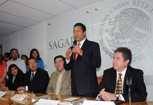 Antonio Guzmán rinde protesta como delegado de SAGARPA en el Estado.
