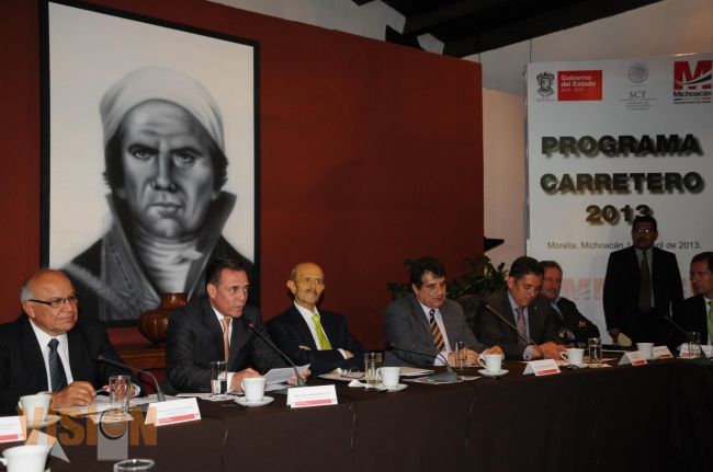 Anuncian Fausto Vallejo una inversión de 2 mil 200 MDP en programa carretero