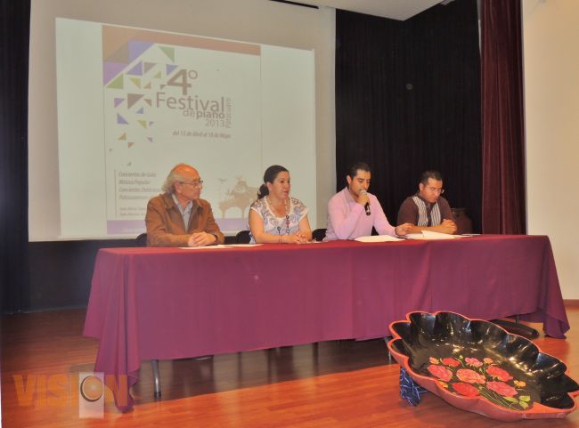 Realizará Pátzcuaro 4to.Festival de Piano. 