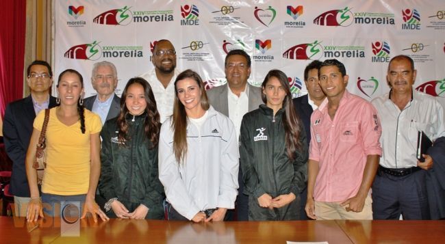 El Alcalde de Morelia anuncia el Campeonato Centroamericano de Atletismo en Morelia en Julio. 