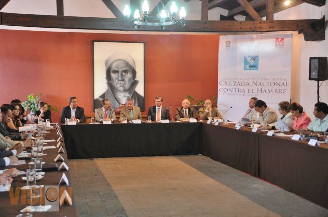 Refrenda Michoacán compromiso con la Cruzada Nacional contra el Hambre.