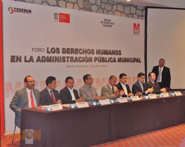 Inauguran Foro de Derechos Humanos en la Administración Pública Municipal.